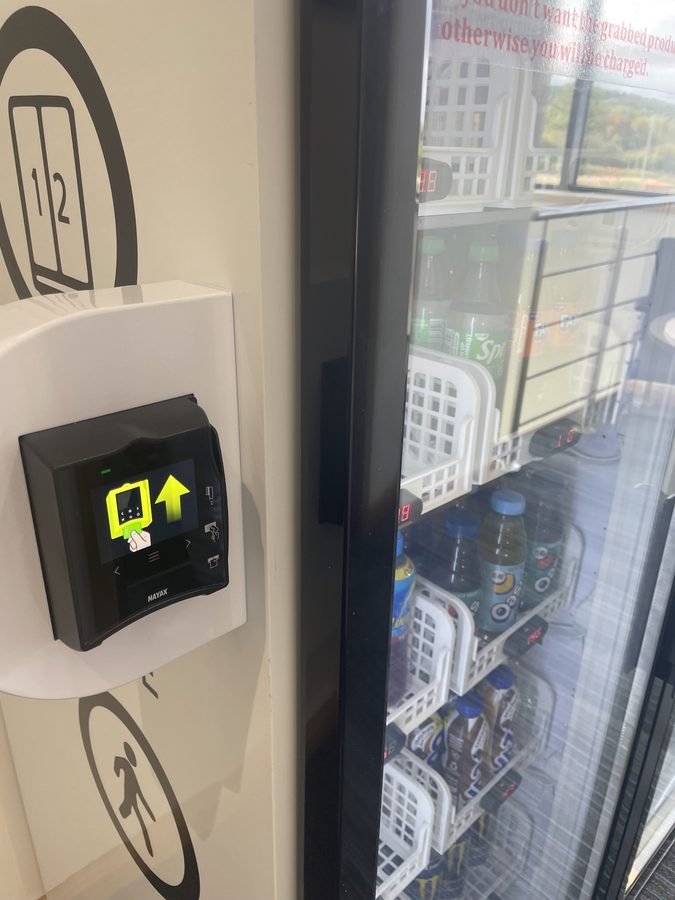 Contactless vending machine Nayax card reader for tap to pay cashless transactions